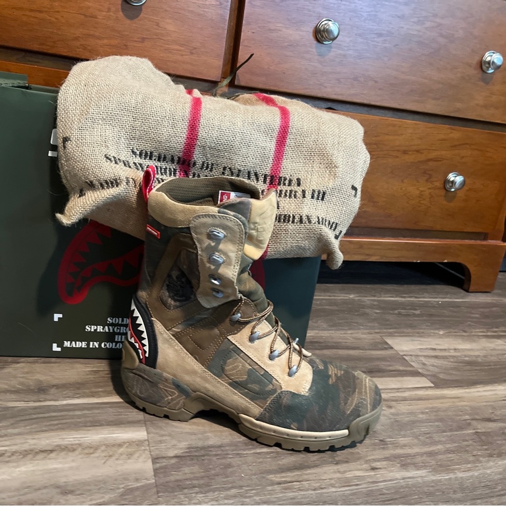 NEW RARE #227/280 SPRAYGROUND 11CAMO TERRAIN FUERZA COBRA PARATROOPER BOOTS